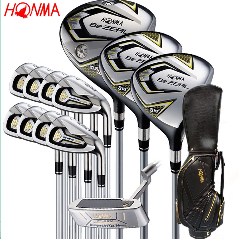 Новинка HONMA клюшки для гольфа HONMA BEZEAL 525 набор для клюшек HONMA для гольфа деревянные Утюги клюшки для клюшки графитовый Вал для гольфа плюс сумка