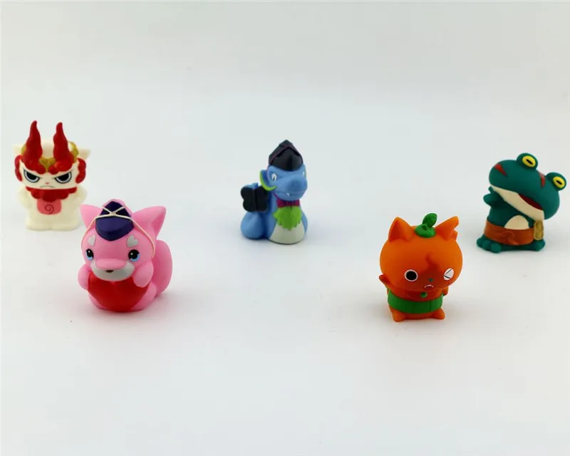 Аниме yokai часы игрушки 5 шт. Yo Kai Montre Finger кукольная ПВХ фигурка модель куклы Монстры