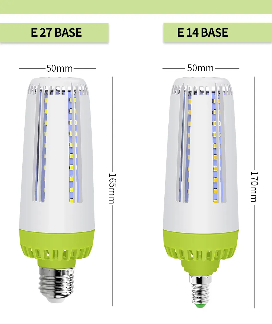 220 V Светодиодная кукурузная лампа 10 Вт E14 Светодиодная лампа-свеча 110 V Lampadine Led E27 без мерцания 20 Вт люстра Домашнее освещение лампы 15 W лампа