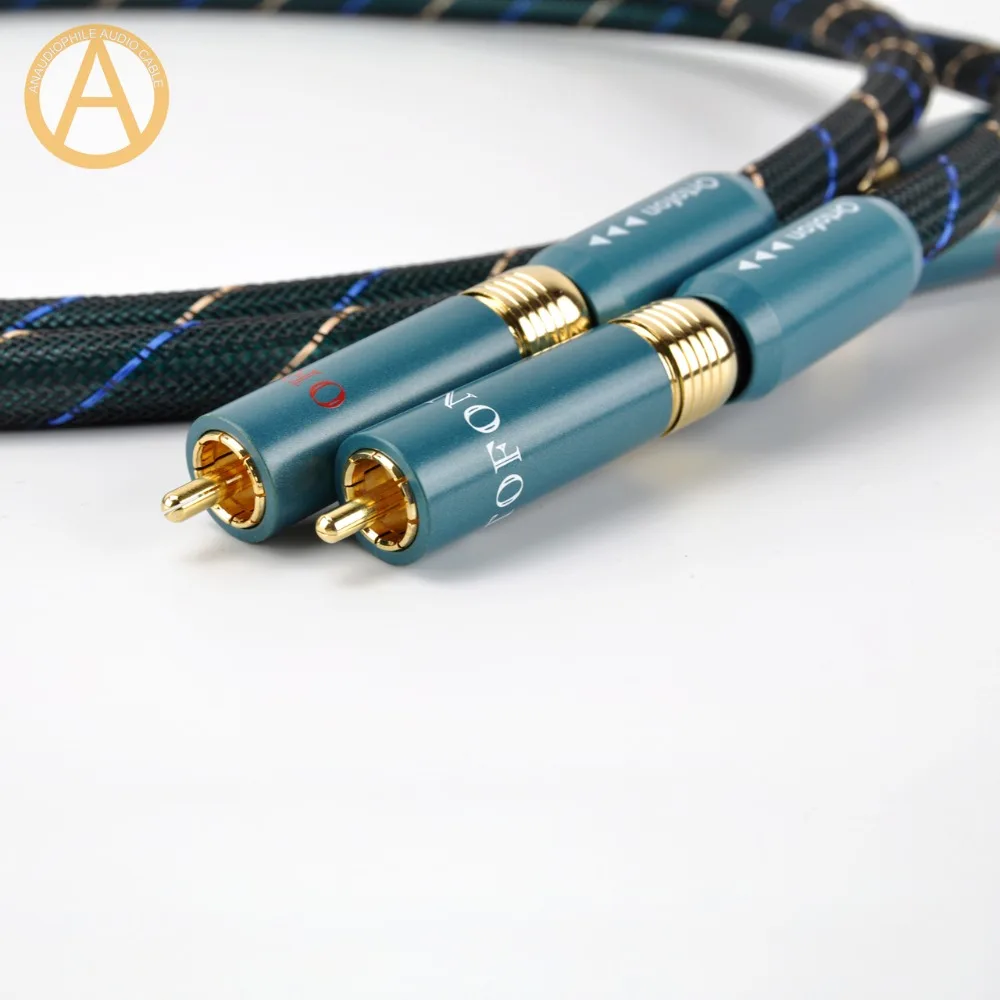 HIFI ORTOFON RCA Cable 2RCA Audio Interconnect Cable Ortofon 8NX Male To Male RCA Audio Cable Preamp Amplifier CD DVD Player