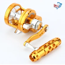 Все металлические катушки для крючкового лова в соленой воде 7+ 1BB Drag 16 кг большая игра Deep Sea барабанный троллинг катушка 1/2 скорость джиггинг Катушка левая/правая рука