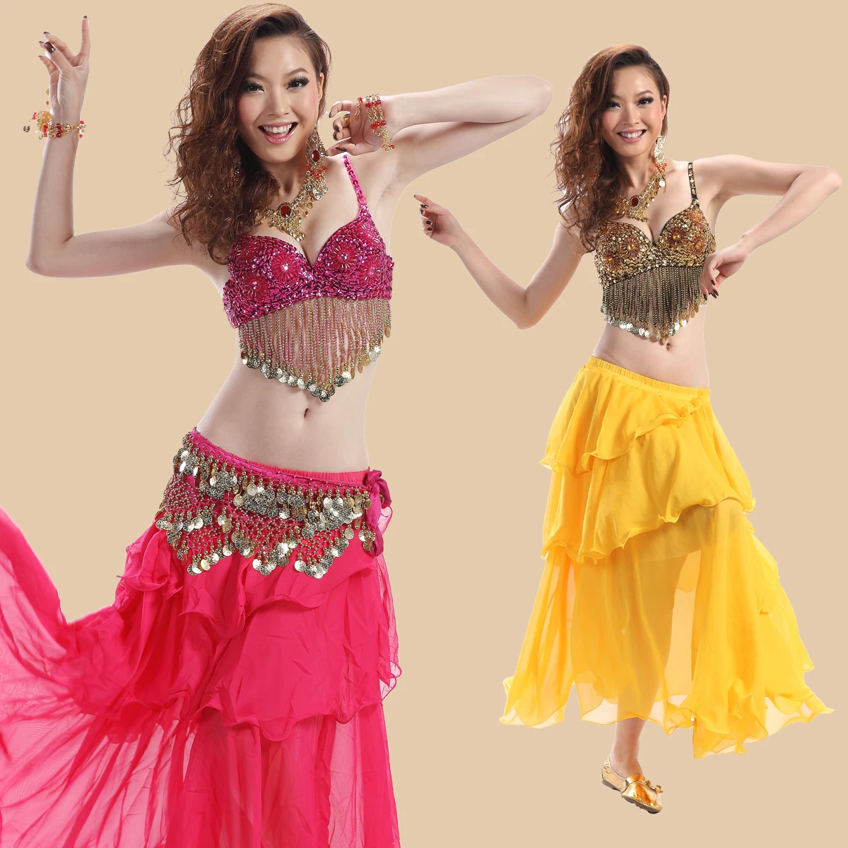 3pcs set professional Belly dance costume set Indian dancing wear top bra font b belt b