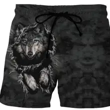 Пляжные спортивные шорты для бега и для серфинга мужские Пляжные штаны с 3d принтом свободная удобная, сухая, дышащая купальная одежда