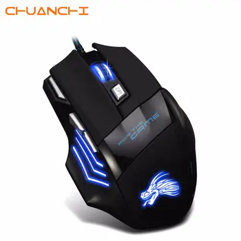 

7D USB Wired Gaming Mouse 5500DPI 7 Buttons LED Optical Professional Pro Mouse Gamer Computer Mice for PC Laptop