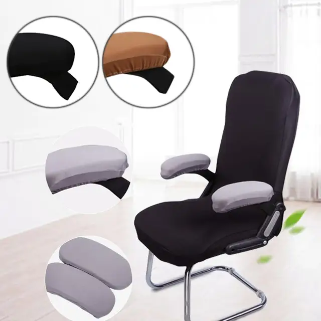 1 Pair Chair Armrest Covers Stretch Protector Office Room Armchair