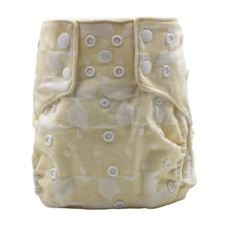 Водонепроницаемый хлопок детские карманные тканевые подгузники с хлопковой внутренней; один размер Детские все в двух тканевые подгузники с двойные вставки подгузники - Цвет: CM03
