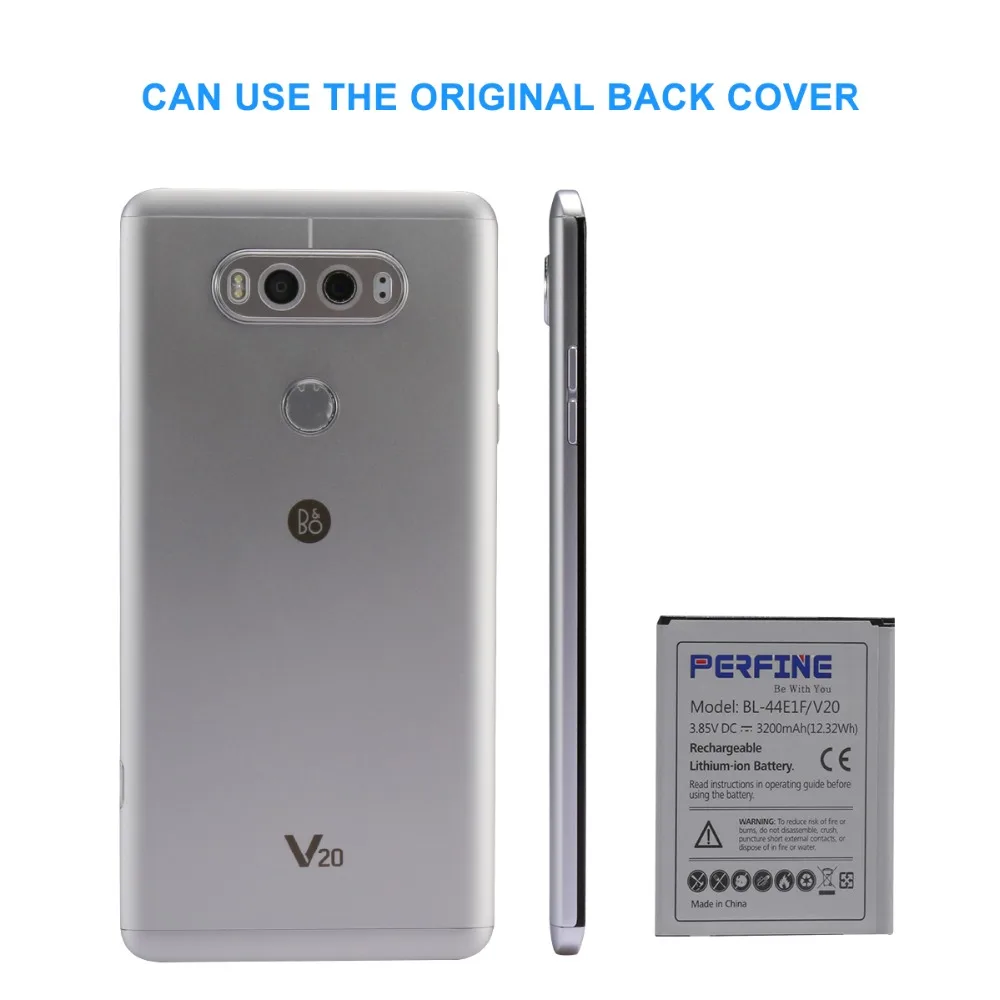 Perfine BL-44E1F Батарея 3200 мА/ч, для LG V20 VS995 US996 LS997 H990DS H910 H918 литий-ионная