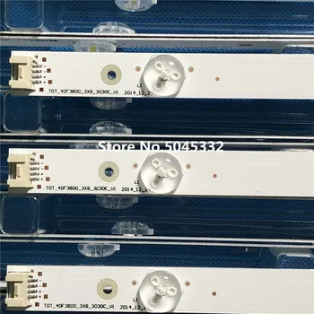 

3pcs LED Backlight For T C L 40" TV L40F3303B L40F3301B L40F3800A bar strip TOT-40F3800-3X8-3030C-V1 screen LVF400SS0TE2V2