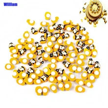 100pcs Mini Bee DIY Ladybug Stickers Scrapbooking Easter Decoration Home Wall Decor Embellishments Birthday Party Decorations