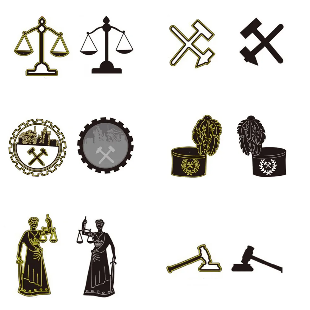 

6 Style Metal Cutting Die Scrapbooking Embossing Stencil Card Die For DIY Invitation Album Book Decoration