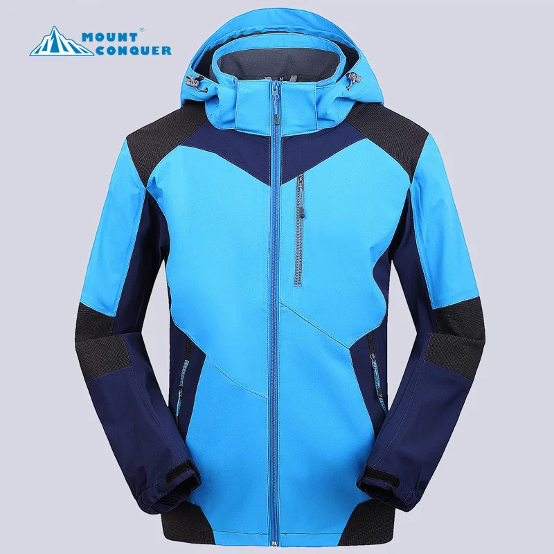 

Man Waterproof Windproof Hiking Fishing Jacket Men Cycling Camping Coat Hi-Q Men's Winter Tech Fleece Softshell Ski Jacket