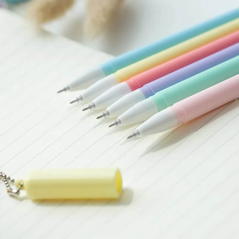 1 шт. Новинка Macaroon Candy Gen Pen 0,5 мм Пластиковые нейтральные ручки для письма Детские канцелярские принадлежности Подарочная авторучка