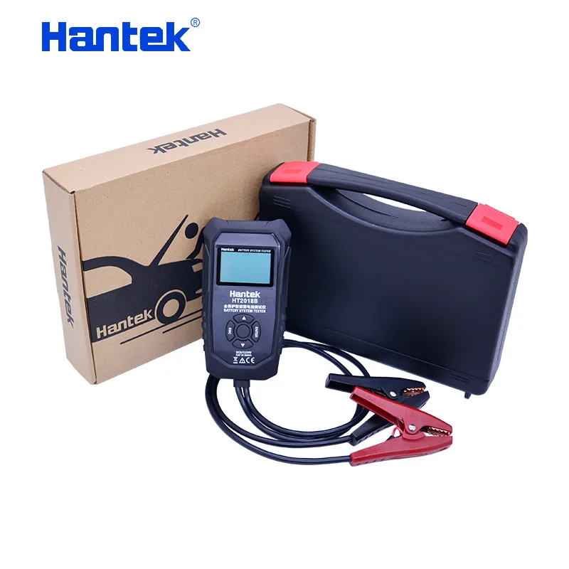 Hantek HT2018B/HT2018C 6 в 12 В 24 в автомобильный тестер для зарядки аккумулятора анализатор с ЖК-дисплеем