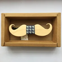 Галстук для мальчиков высококачественный прочный деревянный галстук-бабочка XK042