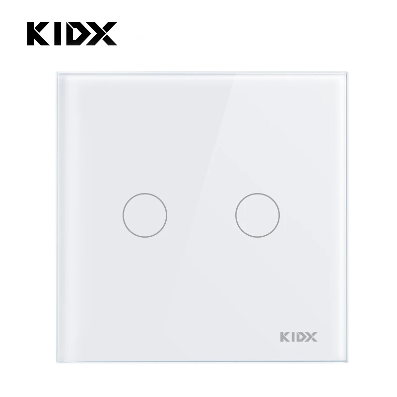 KIDX ЕС Стандартный сенсорный выключатель 2 банды 1 способ Беспроводной удаленного