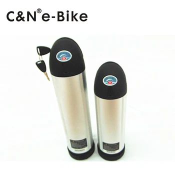 

48V 11AH Lithium Water Bottle Battery Pack on Electric Bike