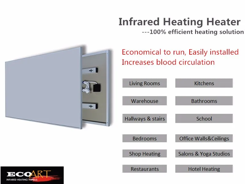 600 Вт* 4 единицы 2400 Вт Высокое качество Инфракрасный Нагреватель панели углеродный прозрачный радиатор