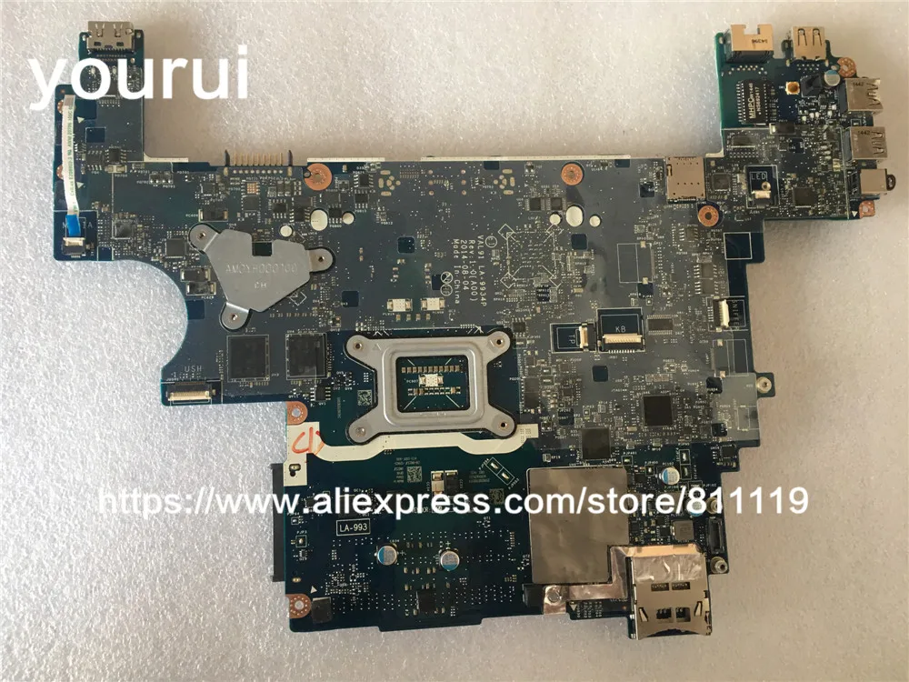 Yourui для Dell Latitude E6440 ноутбук материнской платы N23JF VAL91 LA 9934P 0N23JF CN 87KK4|Органайзеры