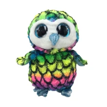 Bright Big Eyes Soft Plush Toys Animal Pet font b Doll b font Colored Owl