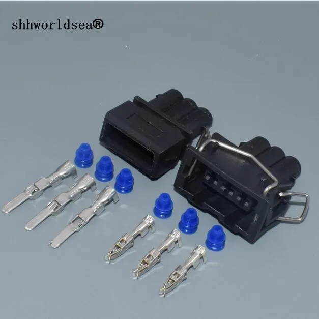 

Shhworldsea 3 pin car waterproof housing plug 357 972 763 wiring harness electric cable connector 357972763 357 972 753 for VW