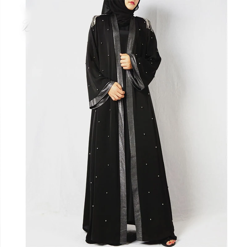 Дубай Абая для женщин черное кимоно кафтан арабский ислам Турция хиджаб платье кардиган турецкий Elbise Mubarak ислам ic одежда