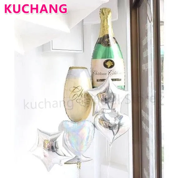 2 unids piezas de gran tamaño Rosa copa de champán botella de cerveza Globos de aluminio helio boda fiesta de cumpleaños fiesta decoraciones de fiesta Globos 2 unids piezas de gran tamaño Rosa copa de champán botella de cerveza Globos de aluminio helio boda fiesta de cumpleaños fiesta decoraciones de fiesta Globos