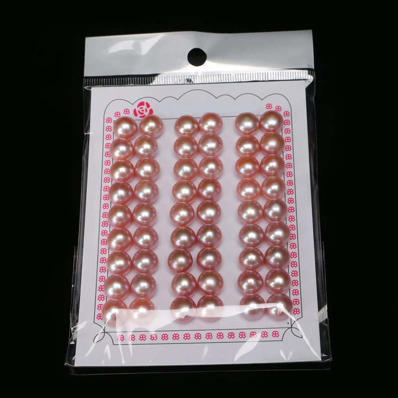 

natural Button pearl freshwater pearl AAA 7-7.5mm white button pearl