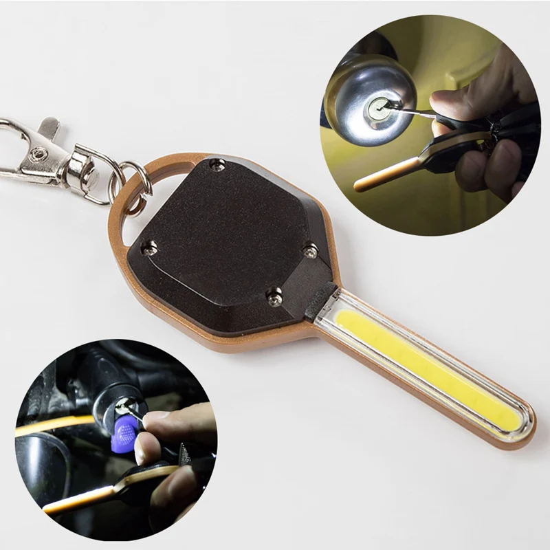 

Mini LED Flashlight Light Mini Key Shape Keychain Lamp Torch Emergency Camping Light Freeshipping