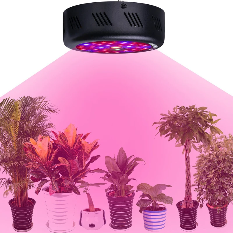 

150W Full Spectrum UFO Led Grow Light with COB and Switch for Indoor Plants Seeding Growing and Flowering Plant Lamp