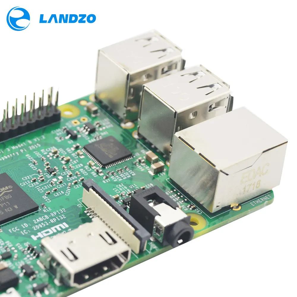  Raspberry Pi 3 Model B Board 1GB LPDDR2 BCM2837 Quad-Core Ras PI3 BPI 3BPI 3 B with WiFi&Bluetooth