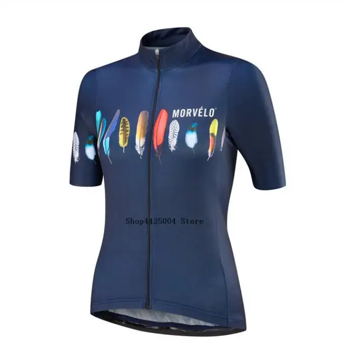 MORVELO Pro Team Велоспорт Джерси женский короткий рукав Быстросохнущий MTB велосипед Велоспорт Топы Одежда Майо Ciclismo - Цвет: as picture