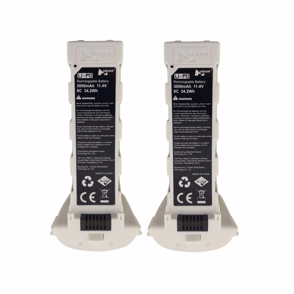 2 шт 11,4 V 3000mah литиевая батарея для Hubsan H117S Zino бесщеточная воздушная камера Квадрокоптер запасные части батарея дрона