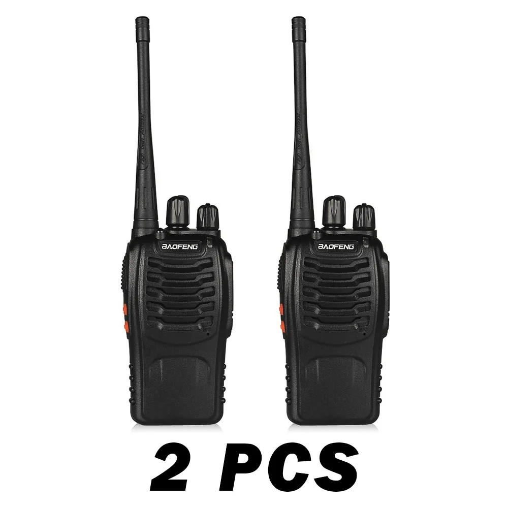 2 шт. Baofeng BF-888S UHF 400-470 мГц 5 Вт CTCSS двустороннюю Любительское Радио 16CH Портативная рация BF 888 S Портативный ручной CB станция домофон - Цвет: 2 PCS