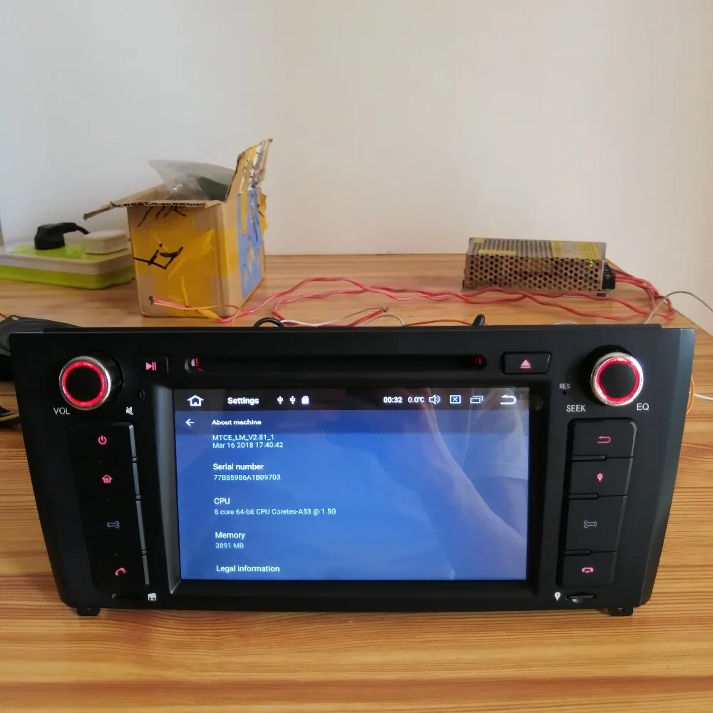 Best Android 9.0 Octa Core 4G RAM 32G ROM GPS Navigation 7 " Car DVD Player for BMW E81/E82/E87/E88 2004-11 with Radio/Bluetooth/RDS 55