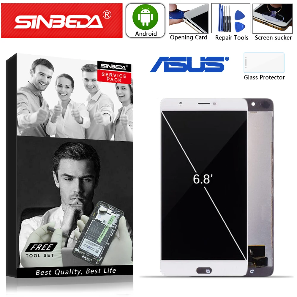 

Test Working Original LCD For ASUS Zenfone 3 Ultra ZU680KL LCD Display Touch Screen Digitizer Replacement For ASUS ZU680KL LCD