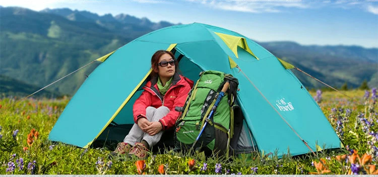 Открытый Пеший Туризм Восхождение палатки 1~ 2 Человек Палатка пакет водостойкая анти-УФ палатка для уличного кемпинга палатка для четырех сезонов