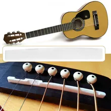 Классический Буффало Кость Гитара Мост Седло Запасные Части Для 6 Струнной Акустической Гитары Оптовая