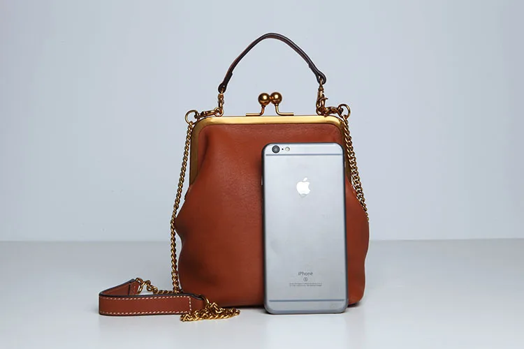 2019 new vintage bag women's handbags leather PU chain shoulder crossbody bags (7)