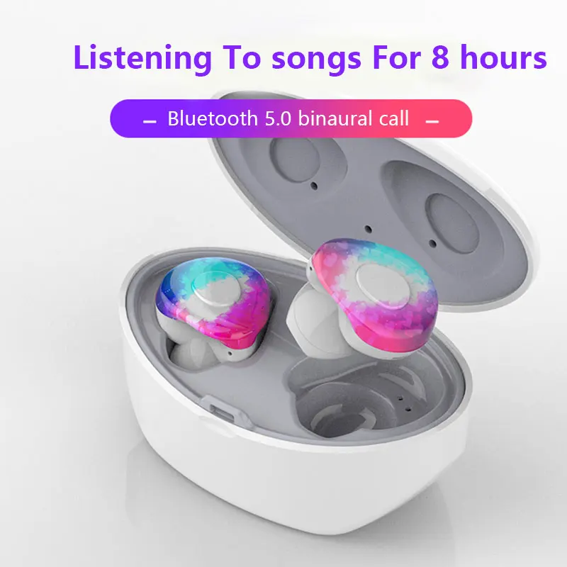 

New X1 TWS Wireless Bluetooth Earphones 5.0 EDR In-Ear 5.0 Bilateral Stereo Earbuds Sports Waterproof Headsets