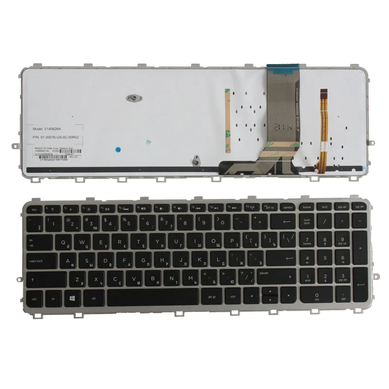 

Russian Keyboard for HP 17 15 17T 15T 15T-J 15Z-J 15t-j000 15z-j000 RU black laptop keyboard with backlit