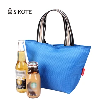 

420D Nylon Lunch Bags for Women Kids Men Multifunction Portable Food Shopping Picnic Bag Open Zipper Insulation Cold Bag