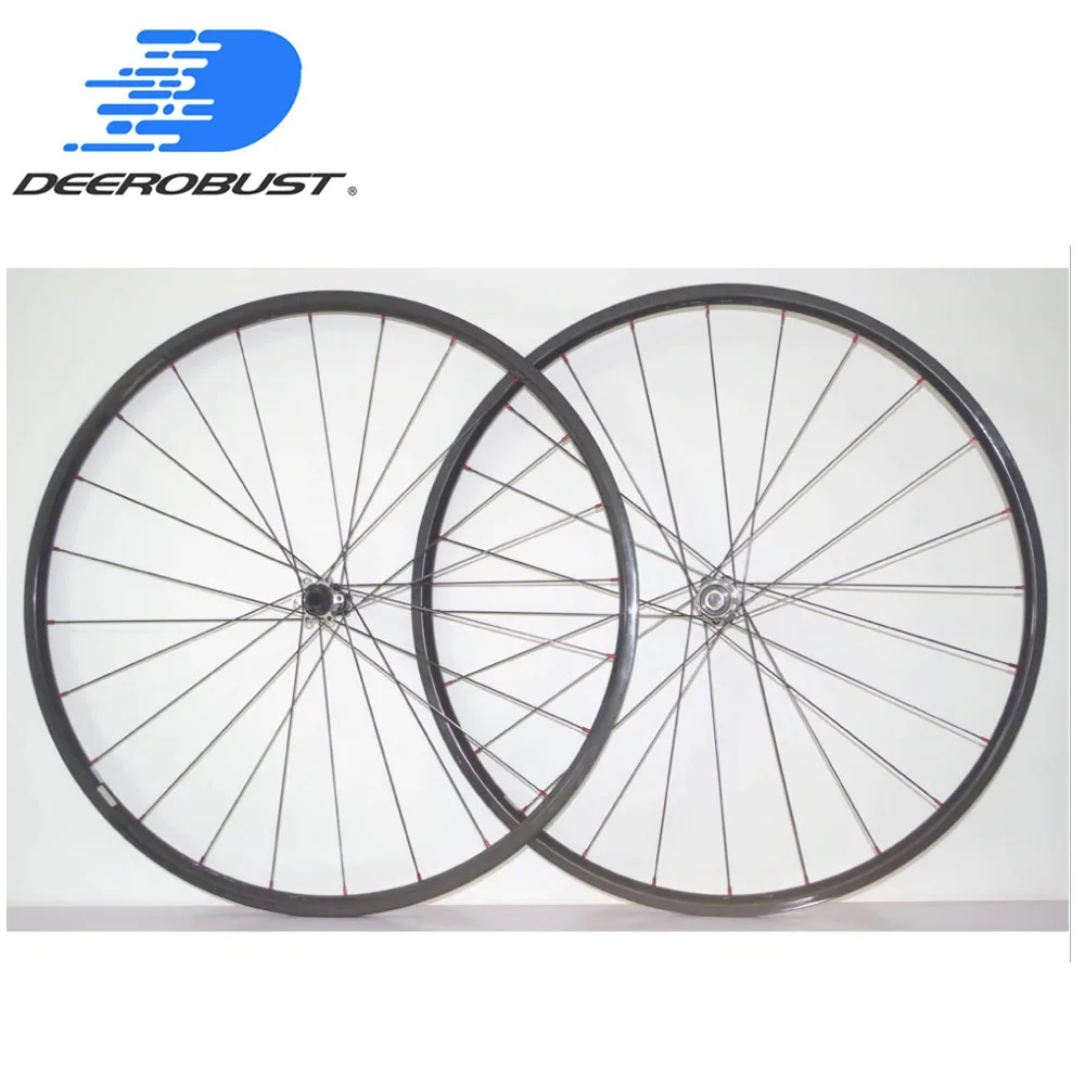 

1033g Lightest 700C 20mm deep Carbon Tubular Road Disc Brake Cyclocross Bicycle Wheels CX Bike Wheelset Novatec Hubs 24H 28H XDR