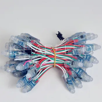 

DC5V/12V 12mm RGB LED Pixel String WS2811 Diffused Digital LED Pixel Module Pack of 50pcs