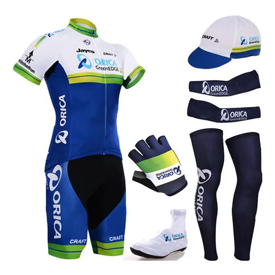 

2017 PRO TEAM SHORT SLEEVE CYCLING JERSEY FULL SETS SUMMER CYCLING WEAR ROPA CICLISMO BIB SHORTS 9D GEL PAD SET