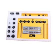 YOFE 5mm 6mm Hole Drilling Guide Cabinet Hardware Jig Woodworking Tool Placement Knobs Pulls Edge Adjustable HT1367