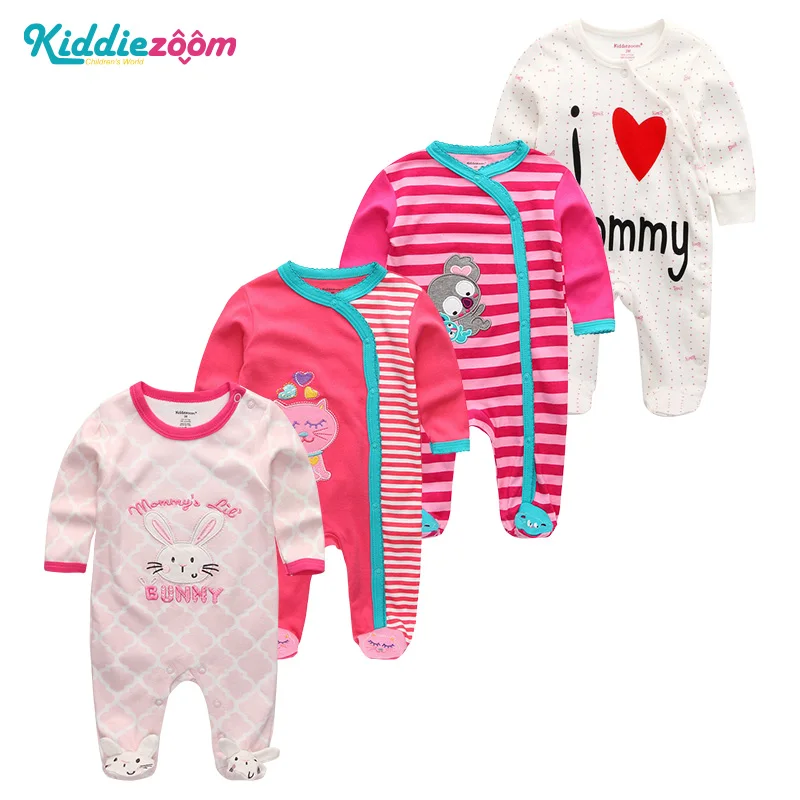Зимний костюм 4 шт./лот Одежда для новорожденных мальчиков Roupas de Комбинезоны из 100%