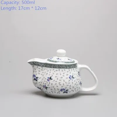 Ретро Китайский кунг-фу фарфоровый чайник с заваркой ручной работы ДРАКОН ЦВЕТОК пуэр чайник 350 мл керамический самовар кунг-фу чайная посуда