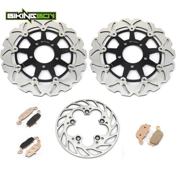 

BIKINGBOY For Suzuki SV 650 SV650 2003-2010 SV650S SV 650 S 2003-2012 Full Set Front Rear Brake Discs Disks Rotors Pads