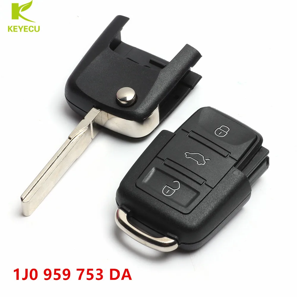 Keyecu Replacement Flip Remote Key 3 Button 434mhz Id48 Chip For