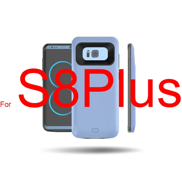 6 стран, Прямая поставка, для samsung S8Plus, чехол для батареи, портативное зарядное устройство, защитный чехол, чехол s Pack power Bank для Galaxy S8, оболочка - Цвет: For S8Plus Blue